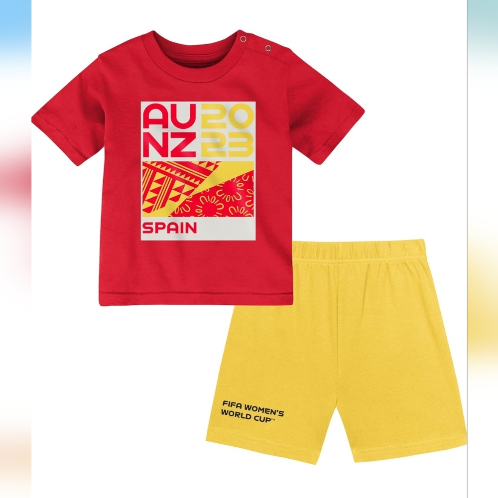 Unisex Kid's FIFA World Cup Short & Tee Set - SPAIN